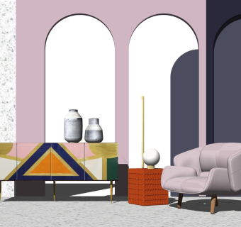 精品客厅设计家具模型 (70)